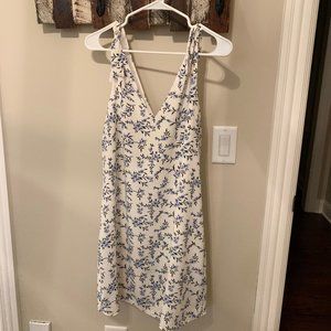 Anthropologie White Floral Dress